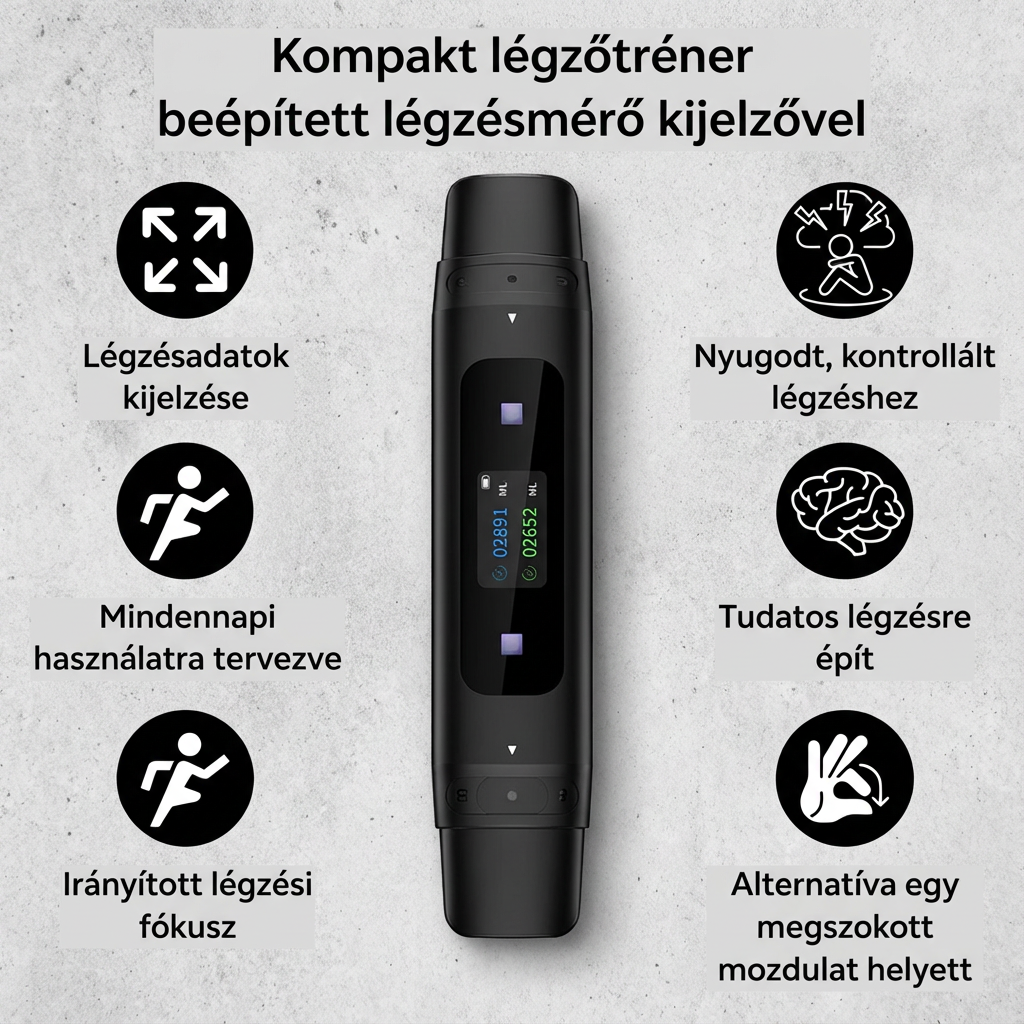 Airly™ Intelligens Légzéstréner